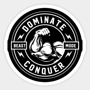 beast mode on Sticker